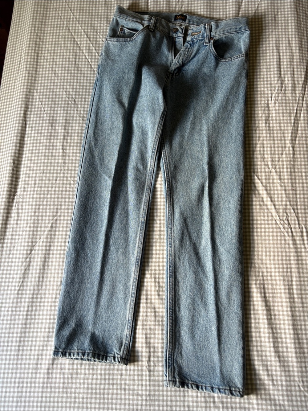 Lee Men's Straight Jeans — Light Blue Denim - Picture 2 of 7